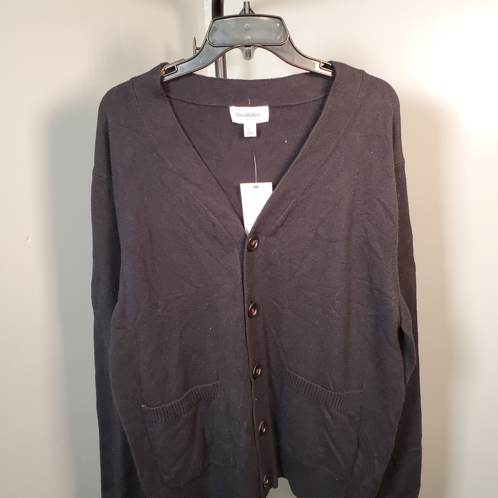 Goodfellow & Co Men's Black Cardigan Sweater